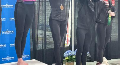 Chloe Tatsumi wins bronze at BC Provincials.