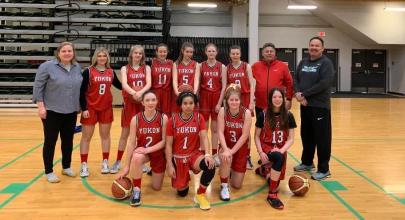 Team Yukon CSG girls' bball team. 