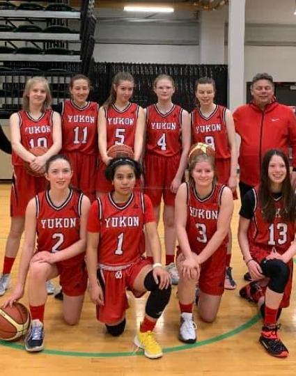 Team Yukon CSG girls' bball team. 