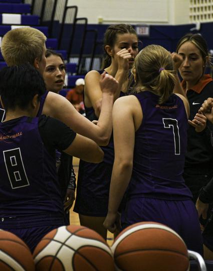 The CSG girls basketball team. 