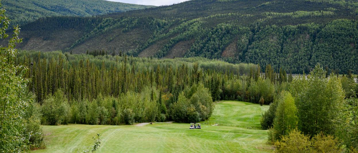 The Dawson City golf course.